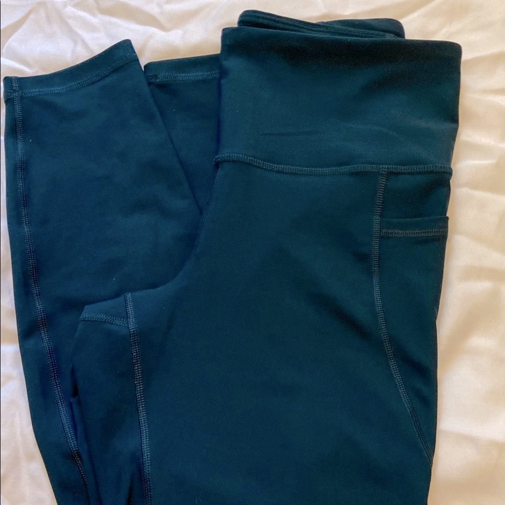 Old Navy active powersoft teal leggings, size M
